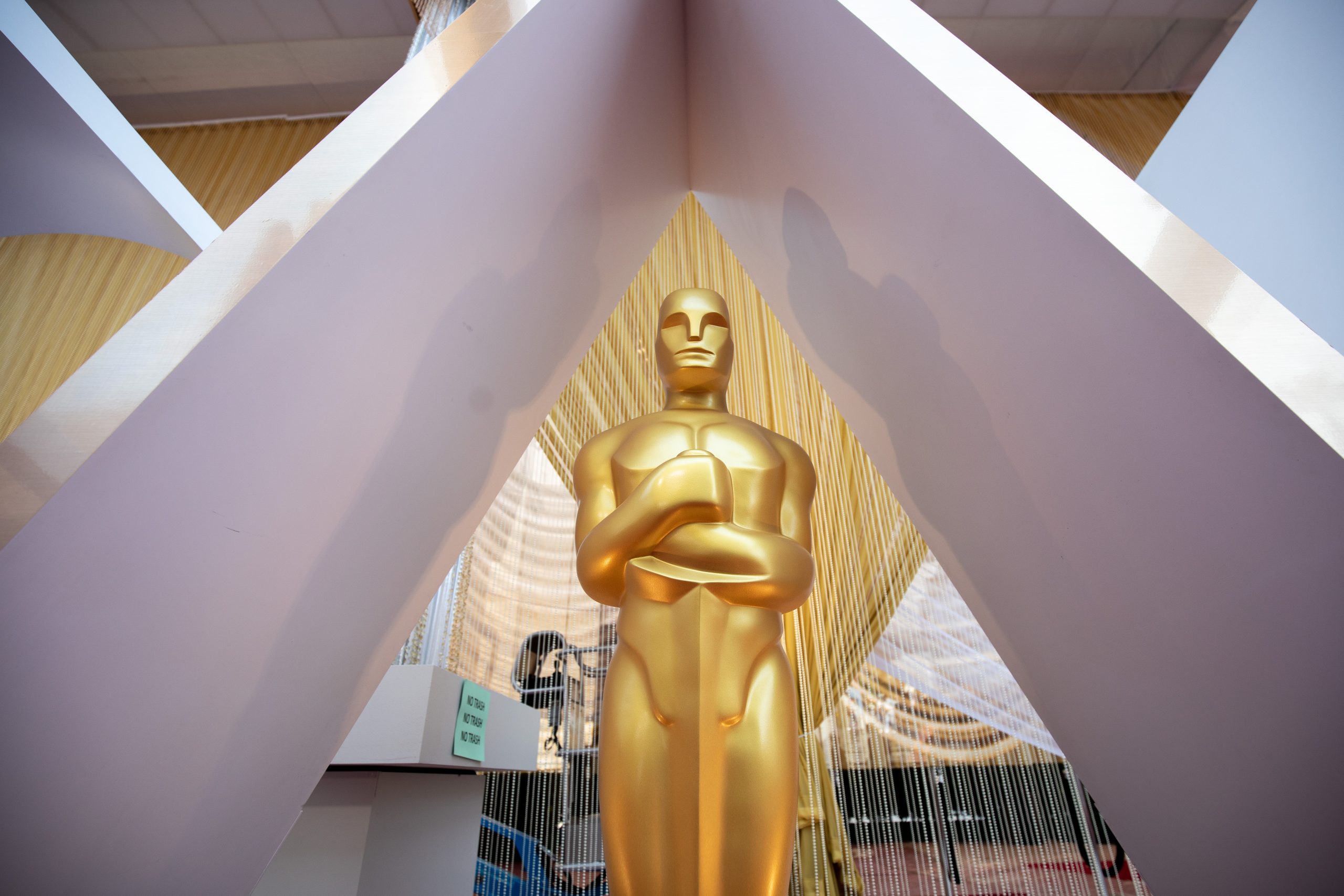 8.fev.2020 - O Dolby Theater, em Los Angeles, se prepara para receber a 92ª edição do Oscar