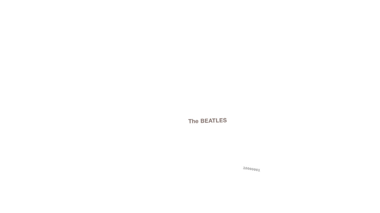 Capa do White Album, dos Beatles