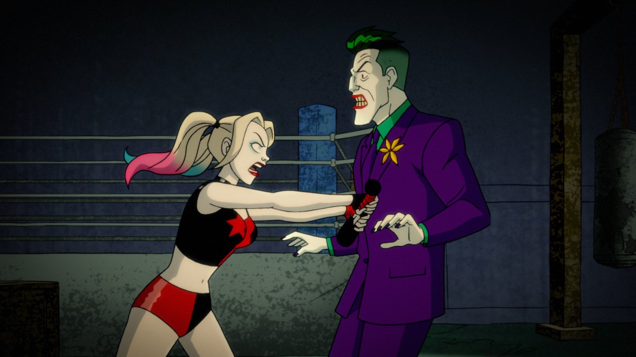 Cena da animação Harley Quinn
