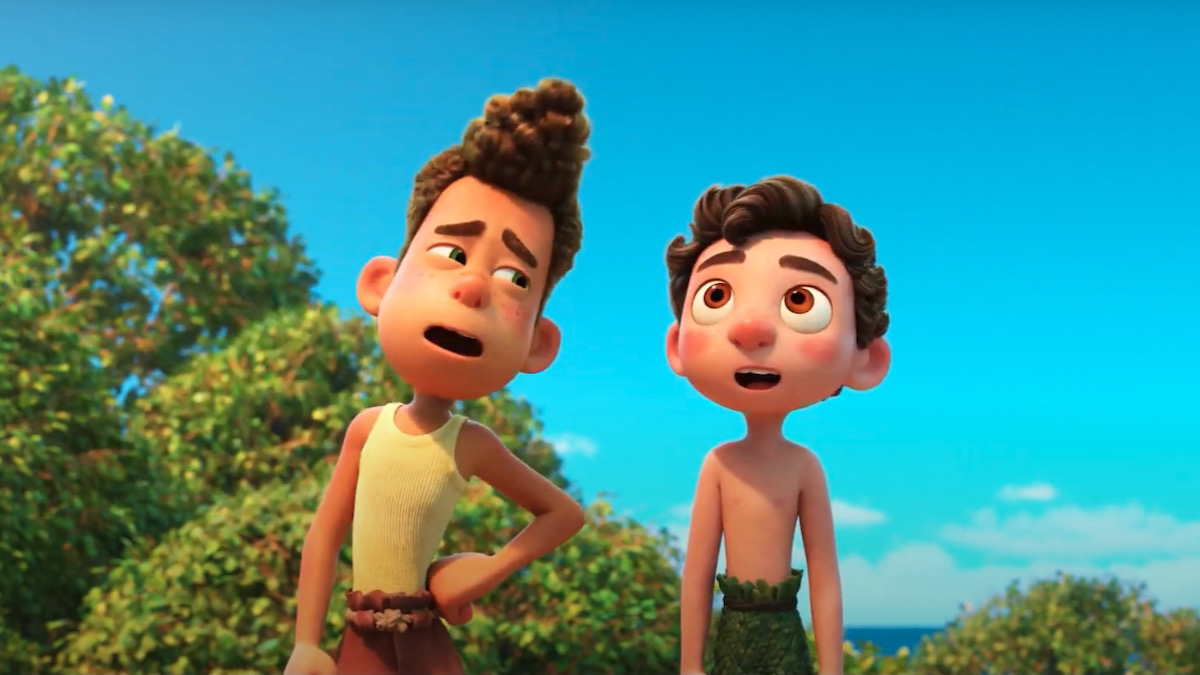 Alberto e Luca em cena da animação da Pixa Luca (2021)