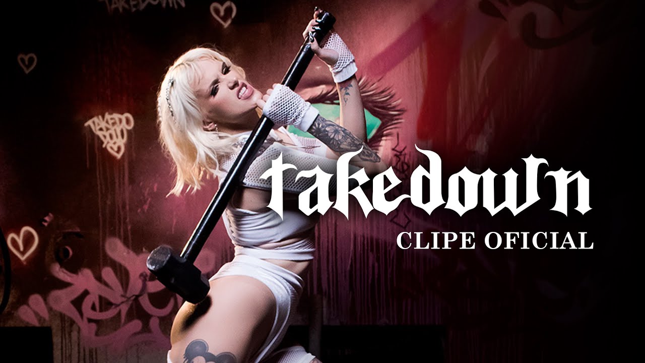 Capa do clipe de Takedown, música que Francinne lançou anted do k-pop