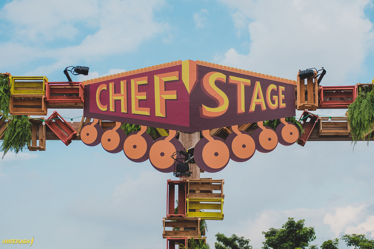 Fachada do Chef Stage do Lollapalooza 2018