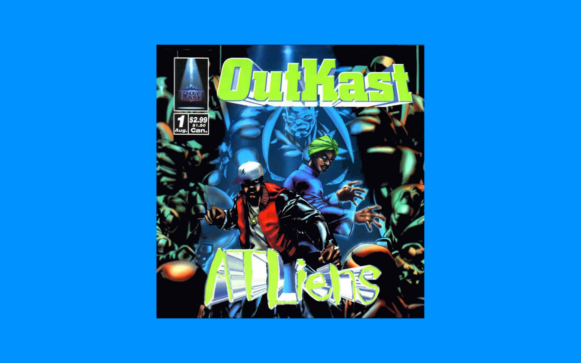 Capa do disco ATLiens, de 1996, do OutKast