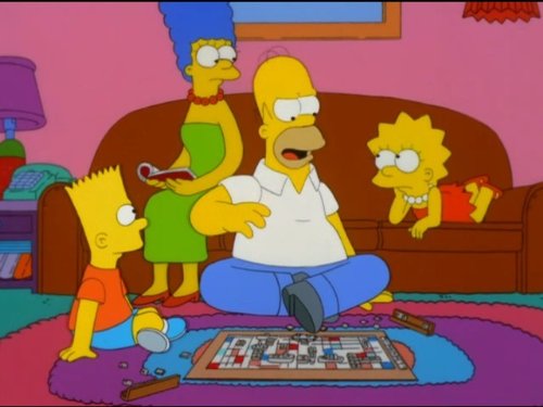 Cena da animação Os Simpsons