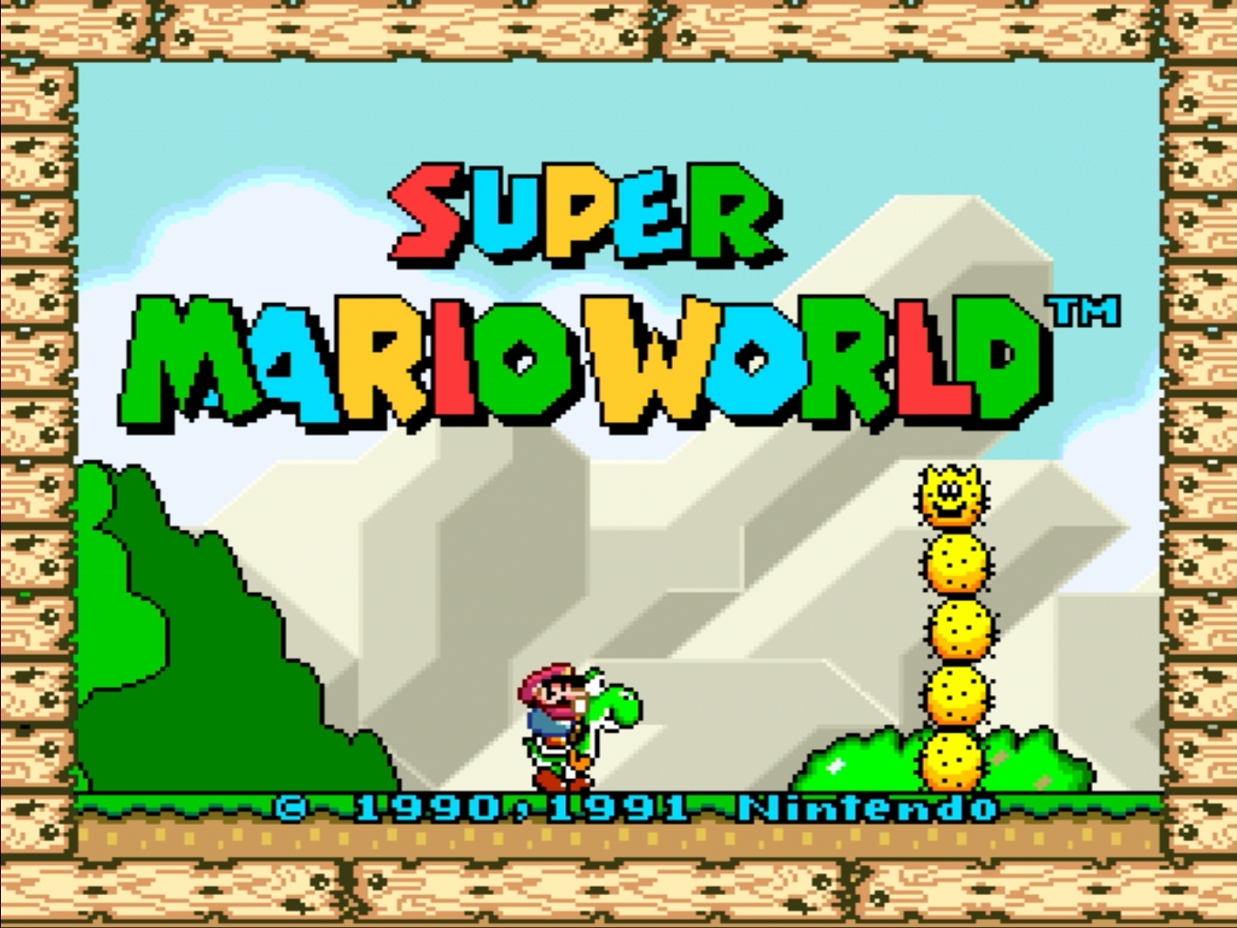 Cena de abertura de Super Mario World