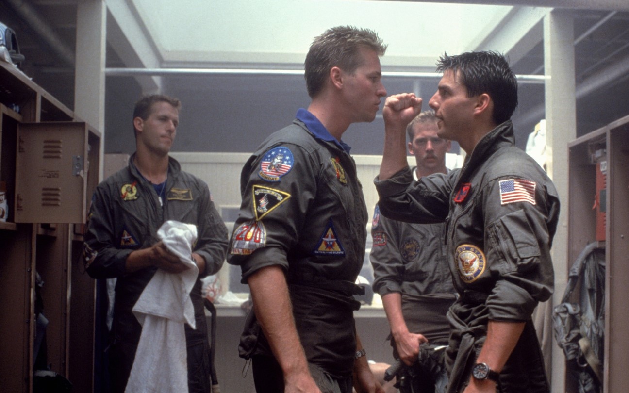 Val Kilmer e Tom Cruise em cena de Top Gun: Asas Indomáveis