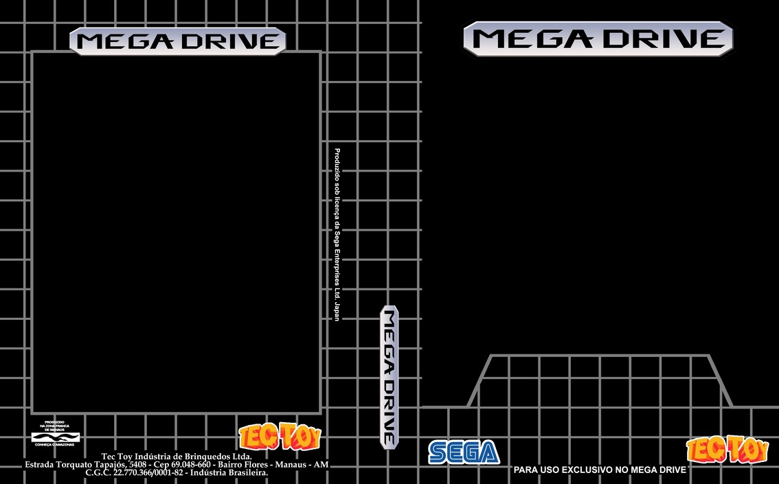 Arte das caixas do Mega Drive