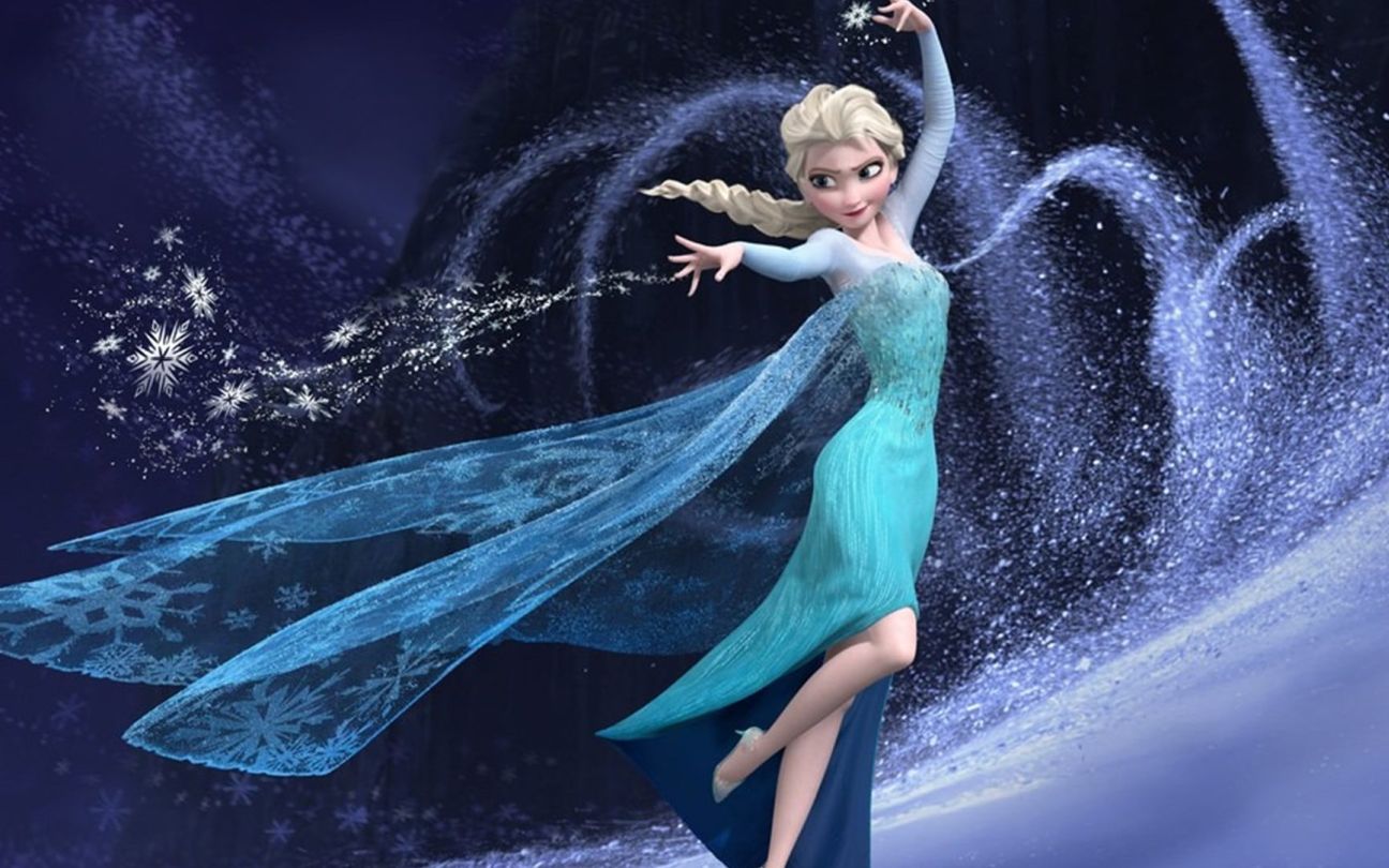 Elsa usa magia do gelo