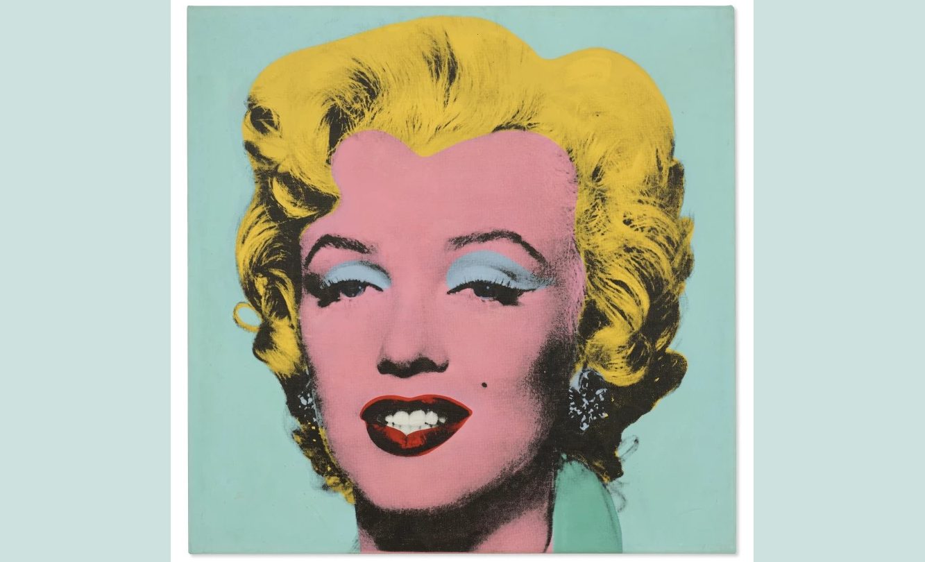 A pintura Shot Sage Blue Marilyn, de Andy Warhol