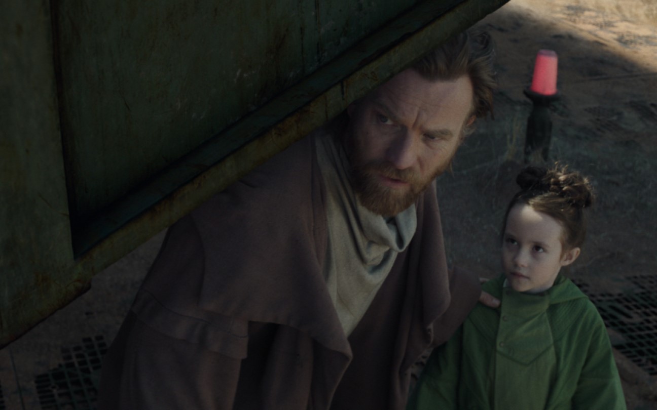 Ewan McGregor e Vivien Lyra Blair em cena de Obi-Wan Kenobi