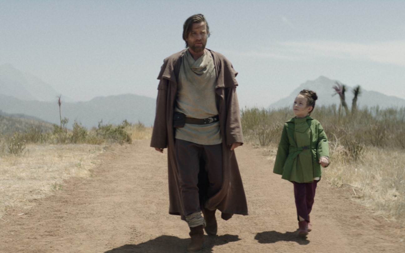 Ewan McGregor e Vivien Lyra Blair em cena de Obi-Wan Kenobi