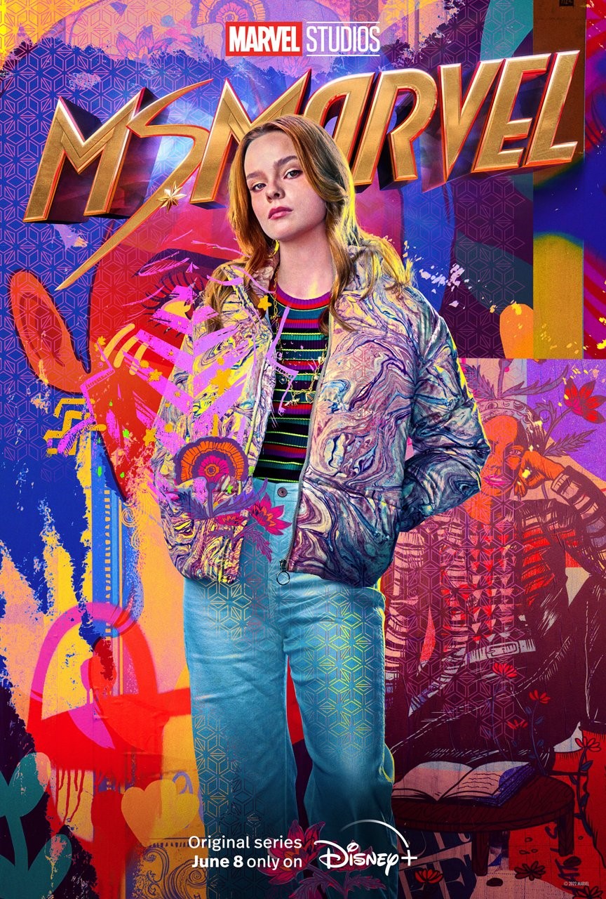 Laurel Marsden no pôster de Ms. Marvel