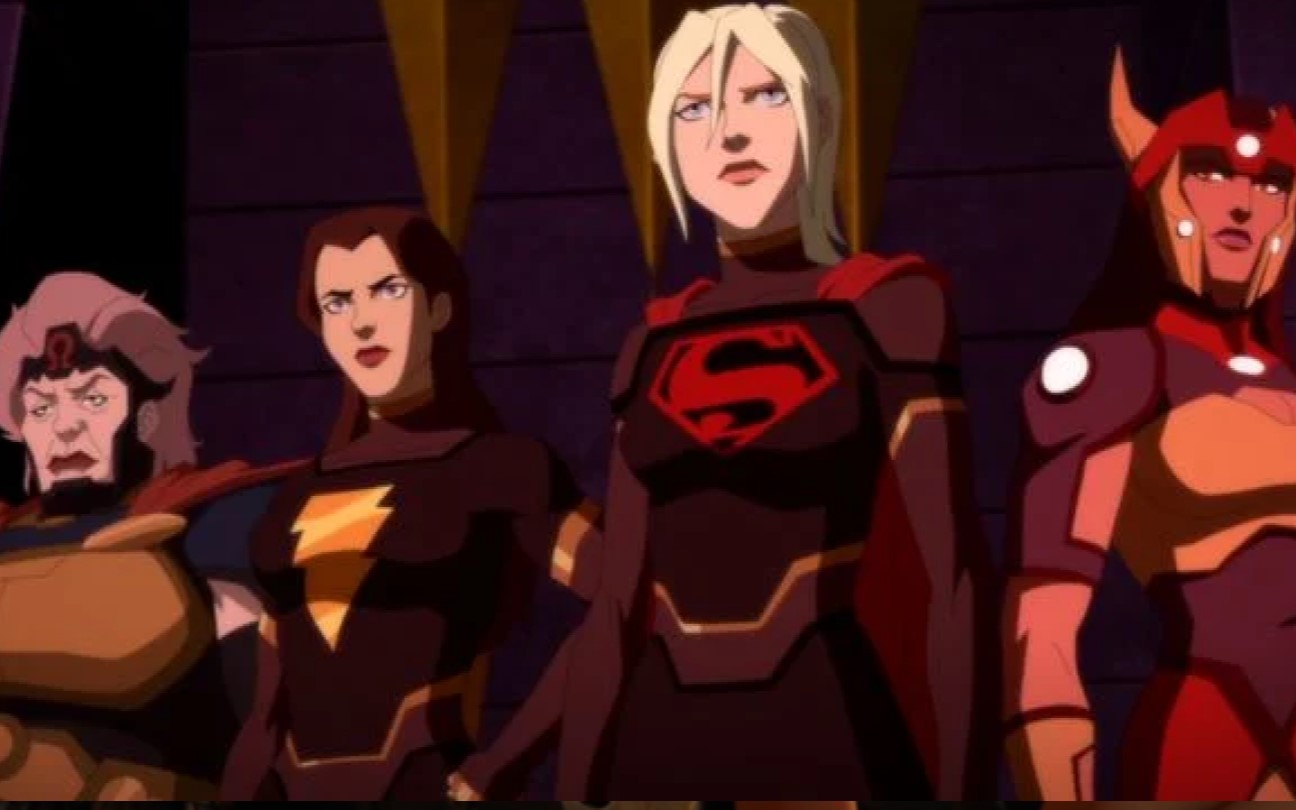 Mary Black e Supergirl em cena de Justiça Jovem