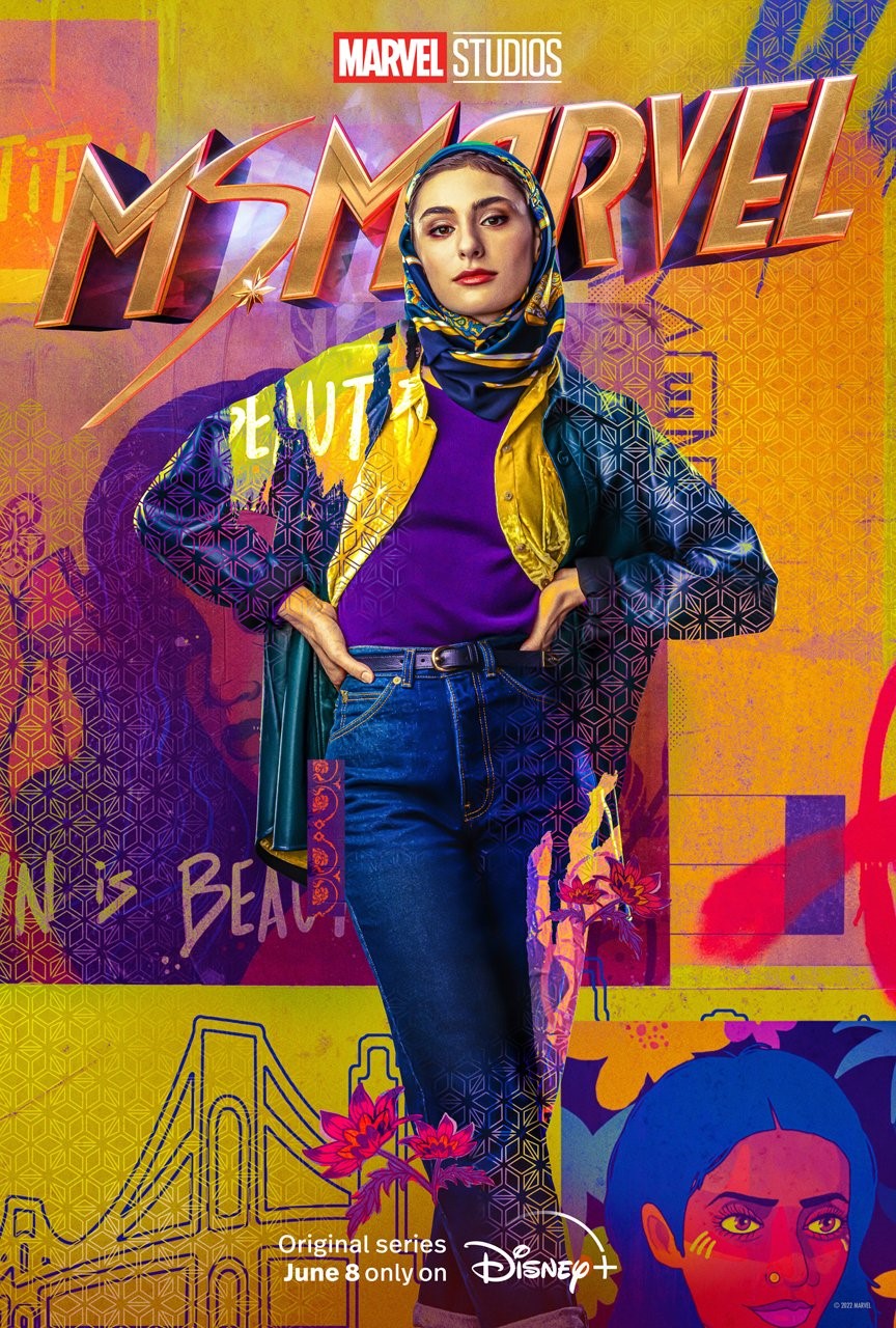 Yasmeen Fletcher no pôster de Ms. Marvel