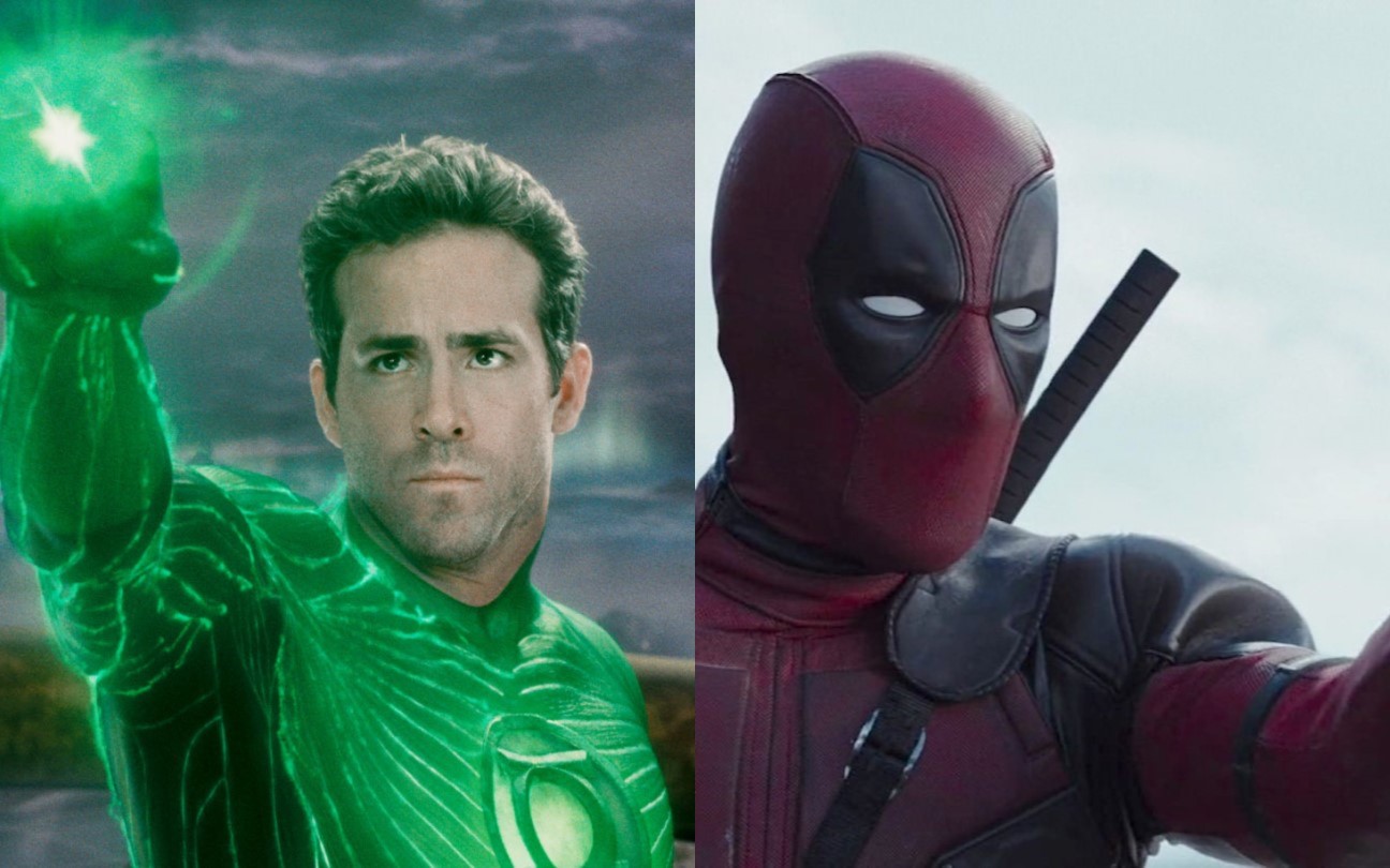 Ryan Reynolds em Lanterna Verde e Deadpool