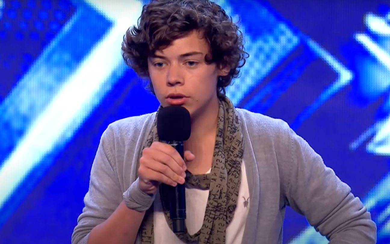 Harry Styles em audição no The X Factor